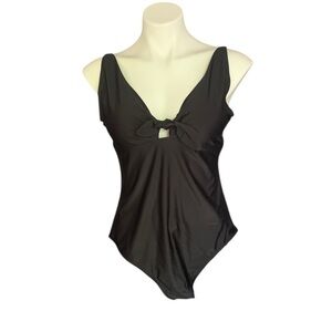 Summersalt Jet Setter One Piece Black Adjustable Straps Sz 12